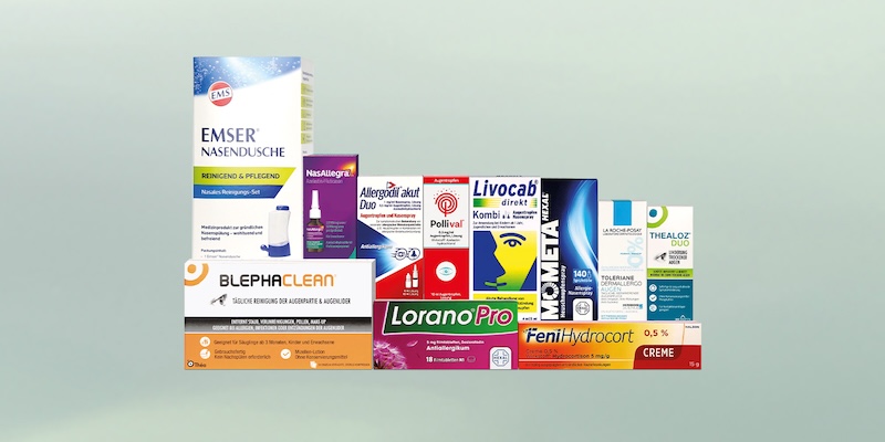 Eine Produktrange verschiedener Apothekenprodukte für das Immunsystem.