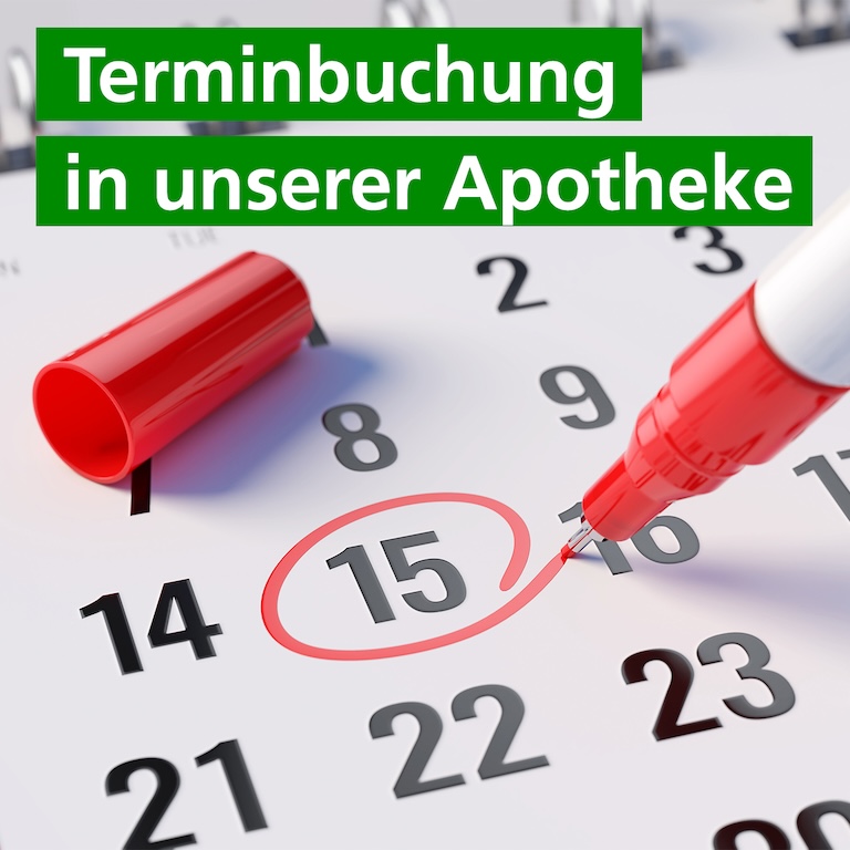 Terminbuchung in unserer Apotheke
